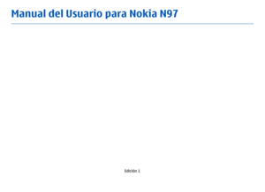 Page 169Manual del Usuario para Nokia N97
Edición 1 