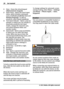 Page 201Close - Closes the virtual keypad
(Alphanumeric keypad).
2Input menu - Opens the touch input
menu, which includes commands
such as Activate predictive text and
Writing language. To add an
emoticon, select Insert emoticon.
3Text input indicator - Opens a pop-up
window, in which you can activate or
deactivate predictive text input
modes, change the character case,
and switch between letter and
number modes.
4Input mode - Opens a pop-up window,
in which you can select the input
mode. When you tap an item,...