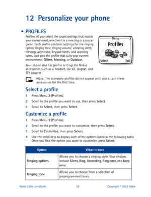 Page 66Nokia 3595 User Guide#8