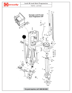 Page 1PARTS  LISTING
Lock-N-Load Auto Progressive
 For parts inquiries, call 1-800-338-3220 