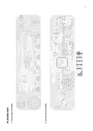 Page 3333
PC BOARD VIEW1) CPU Unit Side A (UP 0400A)2) CPU Unit Side B (UP 0400A) 