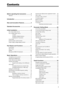 Page 41
Contents
Before operating the transceiver ............. 3
Attention ................................................................ 3
Introduction ............................................... 3
New and Innovative Features ................... 4
Standard Accessories .............................. 5
Initial Installation ....................................... 6
For a base station set up ....................................... 6
For a mobile station set up .................................... 7...