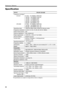 Page 6360
Maintenance / Reference
General
DR-620T, DR-620E
Frequency coverage
DR-620T87.500 - 107.995MHz (WFM RX)
108.000 - 135.995MHz (AM RX)
136.000 - 173.995MHz (RX)
144.000 - 147.995MHz(TX)
335.000 - 479.995MHz (RX)
430.000 - 449.995MHz (TX)
DR-620E 87.500 - 107.995MHz (WFM RX)
144.000 - 145.995MHz (RX, TX)
430.000 - 439.995MHz (RX, TX)
Operating mode 16K0F3E (Wide mode), 8K50F3E (Narrow mode)
Frequency resolution 5, 8.33, 10, 12.5, 15, 20, 25, 30, 50, 100kHz
Number of memory channels200
Antenna impedance...