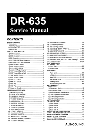 Alinco Dr-635 Service Manual