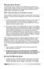 Page 14Page 14
The WEATHER ALERT modes on the CCRadiopluscan alert you to
special weather related emergencies. During an emergency or weather
related hazard, NOAA issues an emergency tone that will set off an
audible and/or visual alarm on the radio.
NOTE: Hazard warnings are not available in all areas.
There are seven standard NOAA weather channels used in the US and
Canada. This radio receives broadcasts up to 50 miles from transmitting
stations.
1) To listen to the standard NOAA weather channels, turn the...