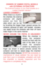 Page 1313
OWNERS OF KIMBER PISTOL MODELS 
with EXTERNAL EXTRACTORS  
The External Extractor on you Pistol doubles as a
Loaded Chamber indicator*.
LOADEDCHAMBER !!
When there is a round in
the chamber, the external
extractor will slightly
extend out from the
slide which can be felt
by brushing the trigger finger upward across the
extractor (pictured at right). Left handed  shooters
can easily brush the extractor with their off hand
index finger in the same manner.
NEVER ASSUME THE PISTOL IS UNLOADED!!
When the...