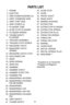 Page 3131
PARTS LIST
1.  FRAME
2.  EJECTOR
3.  GRIP SCREW BUSHING (4)
4.  GRIP, STARBORD SIDE
5.  GRIP, PORT SIDE
6.  GRIP SCREW (4)
7.  PLUNGER TUBE
8.  SLIDE STOP PLUNGER
9. PLUNGER SPRING
10. THUMB SAFETY
PLUNGER
11. TRIGGER ASSEMBLY
12.  TRIGGER STOP SCREW
13.  MAGAZINE CATCH 
14.  MAGAZINE CATCH 
SPRING
15.  MAGAZINE CATCH LOCK
16. DISCONNECTOR
17. SEAR
18. SEAR SPRING
19.  SEAR PIN
20.  HAMMER
21.  HAMMER STRUT
22.  HAMMER STRUT PIN
23.  HAMMER PIN
24.  MAINSPRING HOUSING
25.  MAINSPRING HOUSING 
PIN...