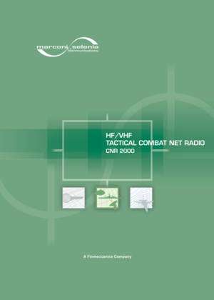 Page 1HF/VHF 
TACTICAL COMBAT NET RADIO
CNR 2000 