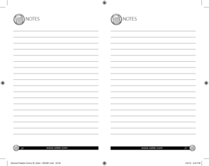 Page 13NOTES
24
NOTES
25
General Roaster Ovens IB_Oster_15ESM1.indd   24-255/4/15   3:44 PM
www.oster.comwww.oster.com  
www.oster.comwww.oster.com  
www.oster.comwww.oster.com   
www.oster.comwww.oster.com   
www.oster.comwww.oster.com  
www.oster.comwww.oster.com   
www.oster.comwww.oster.com   
www.oster.comwww.oster.com  
www.oster.comwww.oster.com   
www.oster.comwww.oster.com   
www.oster.comwww.oster.com  
www.oster.comwww.oster.com   
www.oster.comwww.oster.com    
www.oster.comwww.oster.com...