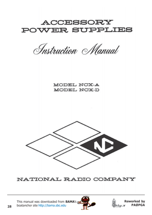 Page 2828
Reworked by
PAØPGA This manual was downloaded from BAMA’s
boatanchor site http://bama.sbc.edu       