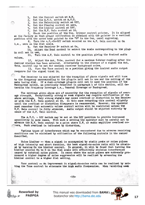 Page 1717
Reworked by
PAØPGAThis manual was downloaded from BAMA’s
 boatanchor site http://bama.sbc.edu       