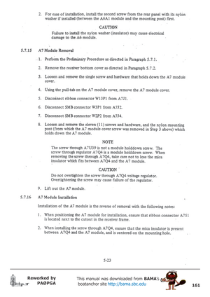 Page 161161
Reworked by
PAØPGAThis manual was downloaded from BAMA’s
 boatanchor site http://bama.sbc.edu       