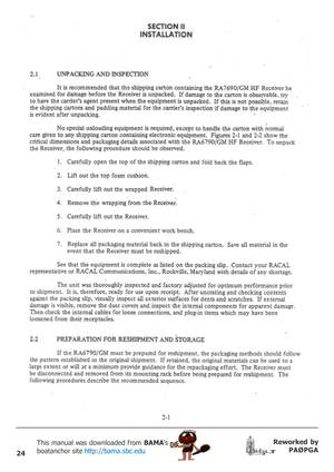 Page 2424
Reworked by
PAØPGA This manual was downloaded from BAMA’s
boatanchor site http://bama.sbc.edu       