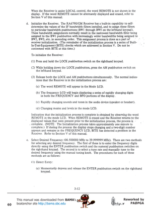 Page 6060
Reworked by
PAØPGA This manual was downloaded from BAMA’s
boatanchor site http://bama.sbc.edu       