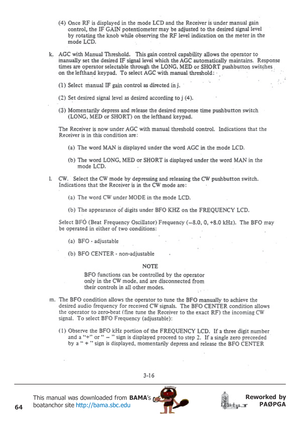 Page 6464
Reworked by
PAØPGA This manual was downloaded from BAMA’s
boatanchor site http://bama.sbc.edu       