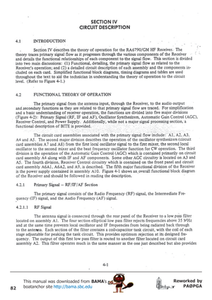 Page 8282
Reworked by
PAØPGA This manual was downloaded from BAMA’s
boatanchor site http://bama.sbc.edu       