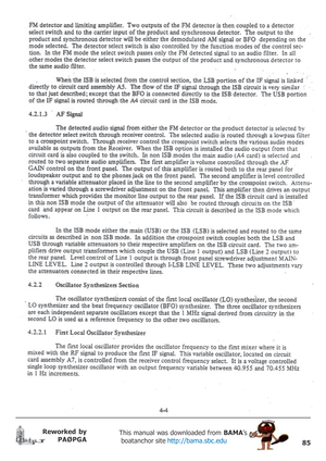 Page 8585
Reworked by
PAØPGAThis manual was downloaded from BAMA’s
 boatanchor site http://bama.sbc.edu       