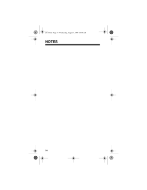 Page 5454
NOTES
20-310.fm  Page 54  Wednesday, August 4, 1999  10:49 AM 