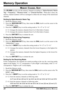 Page 30VR-5000 OPERATING MANUAL28
MEMORY CHANNEL SORT
The VR-5000 can also sort the memory channels according to “Alpha-Numeric Name
Ta g,” “Frequency,” “Receive mode,” or “Channel Number.” When this is done, the
memory channel numbers will be re-arranged to reflect the new lineup of the memorized
channels.
Sorting by Alpha-Numeric Name Tag:
1. Recall the Memory mode.
2. Press the [
M/S(
SUB SET)]
 key, then rotate the DIAL knob to set the cursor to the
“TAG NAME” menu.
3. Press the [
• (
BEEP)]
 key to set the...