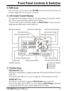 Page 5VR-5000 OPERATING MANUAL3
Front Panel Controls & Switches
 PWR Knob
This is the main on/off switch for the VR-5000. Press and hold this switch for one
second to toggle the receiver’s power on and off.
 LCD (Liquid Crystal Display)
The upper half of the display consists of a dot-matrix display for frequency readout,
plus various icons representing enabled receiver features.
The lower half contains a dot-matrix display for Band Scope viewing, menu pro-
gramming, and alpha numeric name display, etc.
Main...