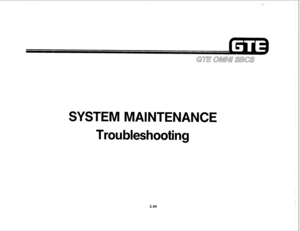 Page 397-. 
. 
SYSTEM MAINTENANCE 
Troubleshooting 
3.44  