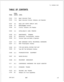 Page 387TL-130500-1001TABLE OF CONTENTS
PARA-PAGEGRAPH TOPIC
S-244
17.8.3S-245
17.8.4S-247
18.0S-248
18.1S-250
18.2S-253
19.0S-255
20.0S-255
20.1S-256
20.2S-257
21.0S-257
21 .lS-263
22.0S-263
22.1S-265
23.0S-267
24.0S-269
25.0
S-271
26.0
S-273
27.0S-275
28.0s-279
28.1SVR 5210Agent Instrument Power
Agent Instrument Controls, Indicators, and Operation
KEDU (KEY ENTRY DISPLAY UNIT)
KEDU/System Interface
Controls, Indicators, and Displays
HOTEL/HEALTH CARE PRINTER
MAINTENANCE TERMINAL
Maintenance Terminal/System...