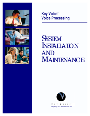 Page 1Key Voiceâ
Voice Processing
SYSTEM
INSTALLATION
AND
MAINTENANCE âEverything Your Business Calls For 