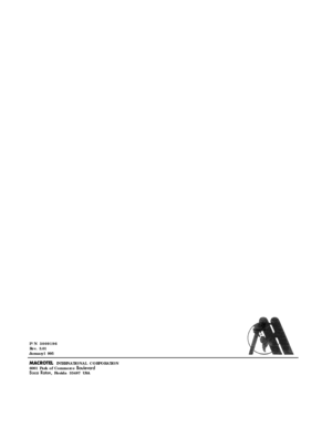 Page 66P/N 3009196
Rev. 3.01
January1 995MACROTEL INTERNATIONAL CORPORATION
6001 Park of Commerce SoulevardBocci Raton, Florida 33487 USA 
