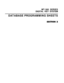 Page 46MT-360 SERIES
DIGITAL KEY SYSTEMDATABASE PROGRAMMING SHEETS 