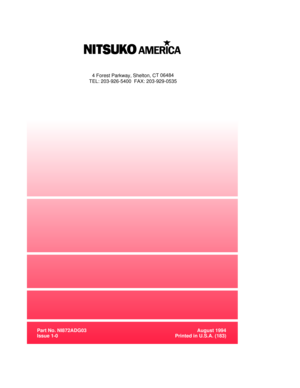 Page 3164 Forest Parkway, Shelton, CT 06484
TEL: 203-926-5400  FAX: 203-929-0535
Part No. NI872ADG03August 1994
Issue 1-0Printed in U.S.A. (183)
dsadcov  12/1/97 4:30 PM  Page 2 