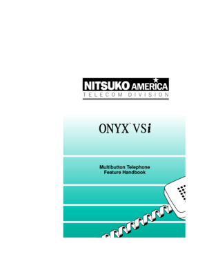 Page 94Multibutton Telephone
Feature Handbook
O384CVR2.QXD  8/27/96 2:02 AM  Page 1 