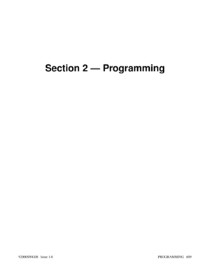 Page 639Section 2 — Programming
92000SWG08   Issue 1-0 PROGRAMMING   609 