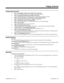 Page 435Programming (Cont’d)
➣
0119 - External Page and Door Box CODEC Gain Type Setup
Set the five CODEC gain types for External Page and Door Box ports.
➣0120 - External Page and Door Box CODEC Gain Setup
Assign a CODEC gain type from Program 0119 to external Page and Door Box Ports.
➣0405 - System Timers (Part A), Item 18: Page Announcement Duration
Set the maximum allowable duration for a Paging announcement.
➣0406 - COS Options, Item 22: External Paging
In an extension’s COS, enable (1) or disable (0) the...