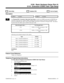 Page 7130118 - Extension CODEC Gain Type Setup
  Sorts Data   Updates CEU   Can be Copied
Description
 124i Available. 384i Available.
INUse Program 0118 - Extension Codec Gain Type Setup to set the five CODEC gain types for 500/2500 type
extensions. Each type has a unique CODEC transmit (from system to phone) and receive (from phone to sys-
tem) level (called the gain value). You’ll assign CODEC gain types to extensions in Program 1001.  The follow-
ing chart shows the relative gain (in dB) for each gain...