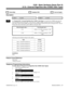 Page 7150119 - External Page/Door Box CODEC Gain Types
  Sorts Data   Updates CEU   Can be Copied
Description
 124i Available. 384i Available.
INUse Program 0119 - External Page/Door Box CODEC Gain Types to set up the five CODEC gain types for
External Paging and Door Box ports.  Each type has a unique CODEC transmit and receive level (called the
gain value). You’ll assign CODEC gain types to External Paging and Door Box ports in Program 0120.  The fol-
lowing chart shows the relative gain (in dB) for each...