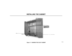 Page 121-10
INSTALLING THE CABINETFigure 1-7  HANGING THE 8 SLOT CABINET
80000 - 60 