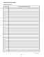 Page 46Program 18, Part II (contd)
Form for System Speed Dial
Bin Number System Speed Dial Numbers and Names
Contd next page
Page 37 