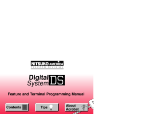 Page 1Digital
System
Feature and Terminal Programming Manual 