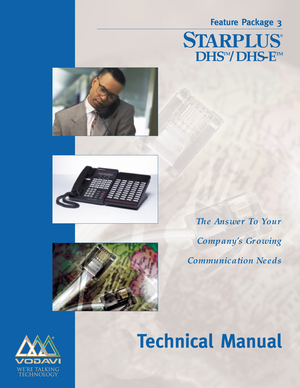 Page 1Technical Manual
The Answer To Your 
Company’s Growing
Communication Needs
DHS
TM
/DHS-E
TM
Feature Package 3 