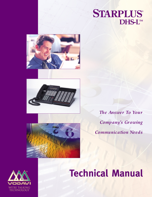 Page 1Technical Manual
The Answer To Your 
Company’s Growing
Communication Needs
DHS-L
TM 