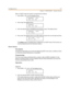 Page 247Con fi gu ra tio ns5-7
C ha p t e r 5 - H OTE L /M OTE L -- Op e ra t o r Fe a t ure s
When in GUE ST mode, the station is programmed a s f ollows:
1. Pres s [ FEAT ] + [9] + [2]. T he dis play s hows:
2. Pres s [ chg]. T he display s hows:
3. Enter the des ired time in HH/MM forma t a nd p re ss [save ]. The display shows:
4. Pres s [ one]. The disp lay re turns to an idle mode and shows th e current date and time.
(Theal w ay soption is disa bled when a telep hone is in GUES T mod e. T his function ca...