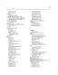 Page 288iiInd e x
Direc t 3 -70, 4-8
Group 3-70, 4-8
Caller ID
Programming 3-63
Caller Identification (ICLID) 3 -61
Calling Number/Name Display 3-6 5
Calling Number/Name SMDR 3-67
Caller Indentification
Connection 2-46
Camp On 4-8
Central Processor Unit (CPU) 2 -8, 6 -4
Po wer L ED 6- 3
ch g 3- 4
Class O f Service (CO S)
Day 3-73
Day/Night 3-73
Night 3-74, 3 -11 3
Privac y Release 3-101
Tone Detec t 3 -13 0
clear 3- 4
CO Line 3-74
Acc es s 4- 9
Assign 3-74
Automatic Selec tion 3 -76
Bu s y 6- 9
Call Disc...