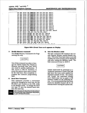 Page 452iqjinite Dm ‘andDVX II 
~i@fi,l Key Telephone Sy8tema 
MAKNTENANW~ TROUB~HOOTING 
Sta l&l: State= COL CilfUiEUED, Eut= Dial Pad G!51, Data=1 Sta 100: State= COLICWNE&TED, Eut= Dial Pad G!5)~ Data=2 
Sta 16Q: State= COLJWECTED, Eut= Dial Pad (251, Data=3 
Sta 16$: State= COLJOlUIECTED, Eut= 
Dial Pad (251, Data=4 
Sta 100: State= COL-mECTED, Eut= Dial Pad GBI, Data=5 
Sta 
100: State= COLJXNiHECTED, Eut= Dial Pad (251, Data=6 
Sta le0: State= COLJXIMIECTED, Eut= Dial Pad C7.51, Data=7 
Sta 
100: State=...