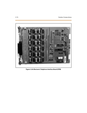 Page 1773-74 St at ion Conne ctions
Figure 3-26: Electronic Telephone Interface Board (ETIB) 