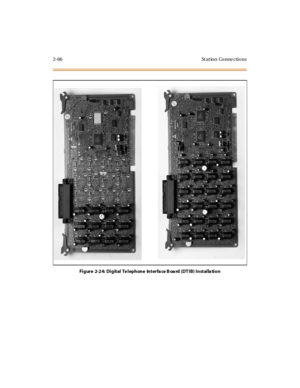 Page 872-66 St at ion Conne ctions
Figure 2-24: Digital Telephone Interface B oard (DTIB) Installation 