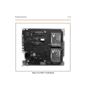 Page 456Pe rip hera l Bo ards 11-19
Figure 11-8: T1IB (T-1 Trunk Board) 