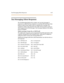 Page 322Text M essa ging ( Silent Resp on se) 6-87
Text Messaging (Silent Re sponse)
The T ext Mes sag ing fea tur e le t s a st at ion use r use t ext me ssa ges i n
re spon se to a cal le r tha t has ca mpe d-on or u sed th e O ff- Hook Voi ce Ove r
fea ture to alert a b usy station user of a waiting call or me ssa ge. The
camped-on station may respond to the caller via the canned, custom, or
si le nt re spons e t ext (LC D) me ss age s. T ext me ssa ges dis pl ay on t he ca ll in g
par t y LC D D isp la y....