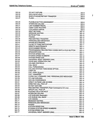 Page 242Hybrid Key Telephone System BARPLUS@ 2448EX 
300.24 
300.25 
300.26 
300.27 
300.29 
300.30 
300.31 
300.32 
300.33 
300.34 
300.35 
300.36 
300.37 
300.38 
300.39 
300.40 
300.41 
300.42 
300.43 
300.44 
300.45 
300.46 
300.47 
300.48 
300.49 
300.50 
300.51 
300.52 
300.53 
300.54 
300.55 
300.56 
300.57 
300.58 
300.59 
300.60 
300.61 
300.62 
300.63 
300.64 
300.65 
300.66 
300.67 
300.68 
300.69 
300.70 
300.71 
300.72 
300.73 
300.74 
300.75 
300.76 
300.77 DO NOT DISTURB...