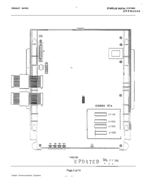 Page 533- PRODUCT NOTICE.STARPLUS DlGlTAL SYSTEMS
SPPN0008 
-
f
Ii
I
---l
IIIi
/CODEC IC’s
,-“““““““““‘“’I:
I
i{-I U1402
:
1 r
I ’----------------------~j  /i+
Vadavi Communications Systems
Page3of 13
-.... -. 