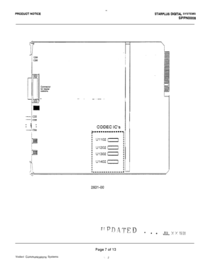 Page 537PROD.UCT NOTICESTARPLUS DIGiTAL SYSTEMS
SPPN0008
-!---/--I-
-1-
‘0CODEC IC’s-1-1111---m1-1---/II
Page7oi13Vodavi 
Csmmunications Systems‘. f 